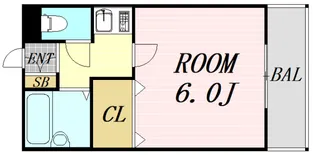 グリーンヒル江坂【3階】の間取り