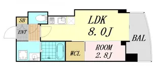 セレニテ日本橋プリエ【10階】の間取り