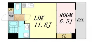 リバレイン江坂【2階】の間取り