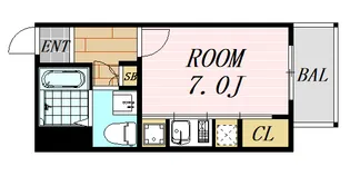 ドゥーエ江坂Ⅰ【8階】の間取り