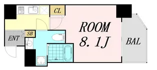 エグゼ堺筋本町【10階】の間取り
