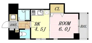 フェリーチェ江坂マンション【3階】の間取り