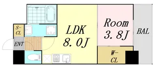 セレニテ新大阪カルム【10階】の間取り