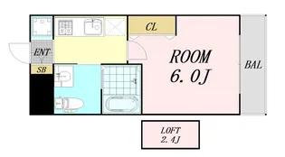パークヒルズ新大阪ウィル【5階】の間取り
