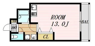 シャトレ豊津Ⅱ【4階】の間取り