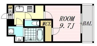 スプランディッド新大阪DUE【8階】の間取り