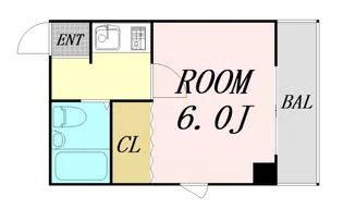 スリーデイズ新大阪【3階】の間取り