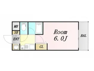 エスリード同心第3【10階】の間取り