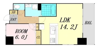 セノアタワー新大阪【7階】の間取り