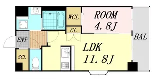 スプランディッド新大阪EAST【5階】の間取り