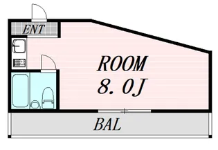 ドムール新北野【3階】の間取り