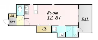 西天満レジデンス【7階】の間取り