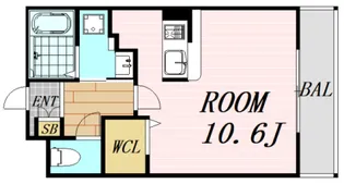 ラトゥール江坂【1階】の間取り