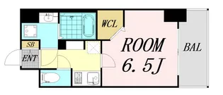 La Douceur谷町【14階】の間取り