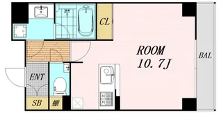 インザグレイス東三国【7階】の間取り