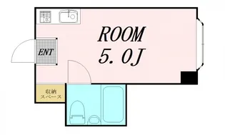 ラパンジール都島【9階】の間取り