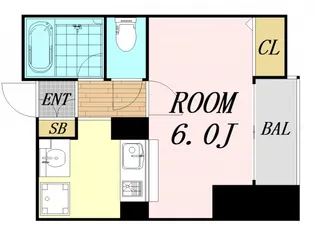 エステムプラザ梅田WEST【10階】の間取り