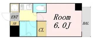 大阪府大阪市東淀川区東中島1丁目【マンション】の間取り