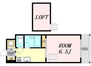 FIVE TWO【8階】の間取り