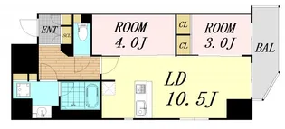 アーバネックス西本町【7階】の間取り
