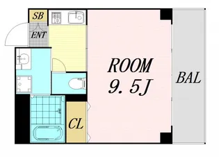 ウィスタリア京橋【6階】の間取り