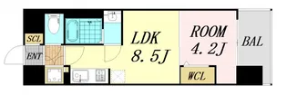 アーバネックス新町【4階】の間取り