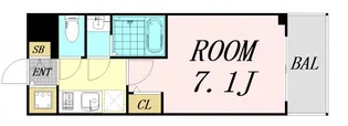 S-RESIDENCE天満Gracis【10階】の間取り