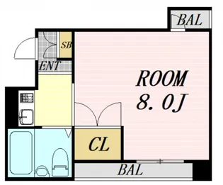 東天満下村ビル【6階】の間取り