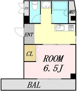 八幡ハイツ【5階】の間取り