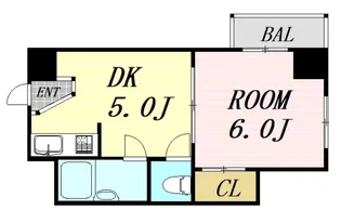 大阪府大阪市淀川区新北野1丁目【マンション】の間取り