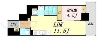 ルマージュ新町【14階】の間取り