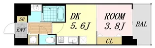 ラクラス本町東【5階】の間取り