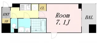 エスティメゾン京橋【9階】の間取り