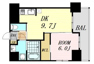 ノルデンハイム江坂垂水町【11階】の間取り