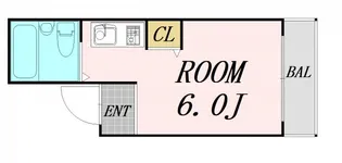 プレミール北堀江【5階】の間取り