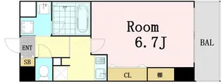 ベルエアー【6階】の間取り
