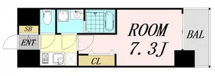 S-RESIDENCE三国WEST【11階】の間取り