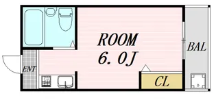 1Rの間取り画像