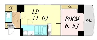 ノルデンタワー新大阪アネックス【25階】の間取り