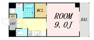 プロスペリタ野江【10階】の間取り