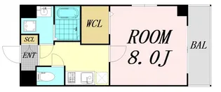 プロスペリタ野江【8階】の間取り