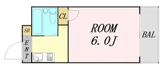 コーポ丸松【5階】の間取り