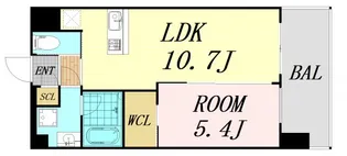 プレジオ吹田【3階】の間取り