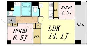ポラリス松ヶ枝【3階】の間取り