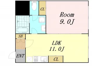 グランヴィ新大阪【6階】の間取り