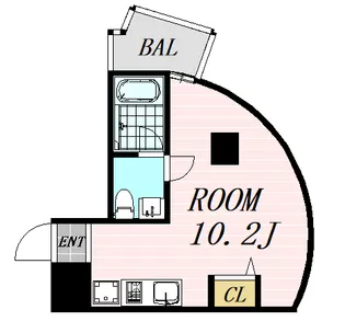 パークフロント北梅田【6階】の間取り