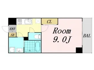 グランシエール都島【7階】の間取り