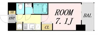 クレストタップ京橋【10階】の間取り