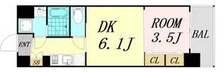 ファステート大阪マジョリティ【4階】の間取り