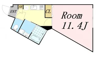 ヒルズ十三東【4階】の間取り